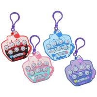 Pop Push Bubble Game Keychain Light Up Electronic Pop Toy Bubble Pop Game Press Fidget Toy Quick Push Toy Kids Birthday Gift enhanced