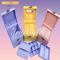 Yellow DreamJewelry Organizer Display 3 Layering Earrings Storage 3 Layer Necklace holder ring storage Korea Jewelry