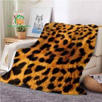 Animal Fur Pattern Fleece Blanket for Home Couch Bed Sofa Kid Adult All Season Blankets Gift