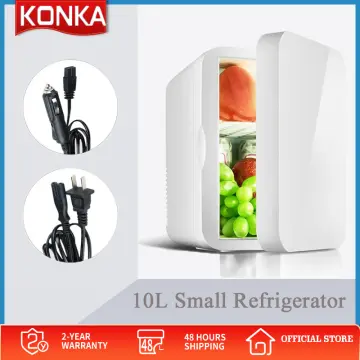 Personal Chiller Mini Fridge Small Space Cooler, White Marble