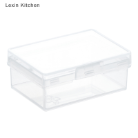 Lexin Kitchen ความจุขนาดใหญ่โปร่งใสพลาสติกเก็บเครื่องสำอางกล่องผู้ถือกรณีแสดง