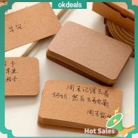 OKDEALS 100pcs/box Wedding Party Supplies Kraft Paper Business Cards Greeting Invitation Card Message Card Postcard Sketch Graffiti Blank Card