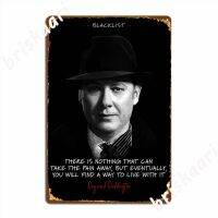 Raymond Reddington ป้ายโลหะของตกแต่งเครื่องตกแต่งฝาผนังสโมสรโรงรถโปสเตอร์ดีบุก