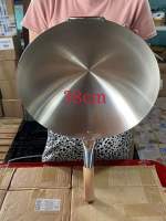 กระทะสแตนเลส34cm/36cm/38cm wok steel ไม่ติดกระทะร้อนเร็ว กระทะทรงลึกคุณภาพดี 不锈钢锅