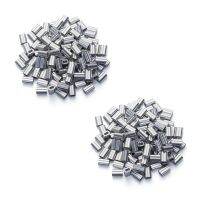 400PCS 1/16 Inch Cable Ferrule Set Aluminum Alloy Crimping Loop Sleeve for Wire Rope