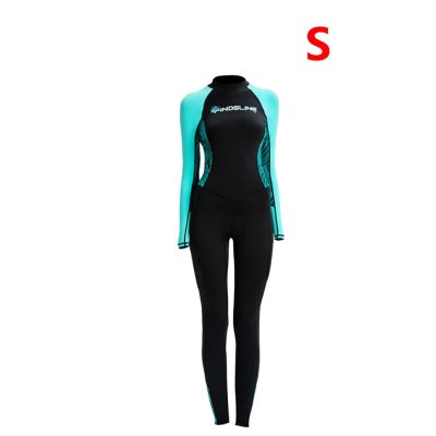 ชุดดำน้ำ Wet Suit ว่ายน้ำแบบสน็อกเกิลชุดว่ายน้ำหญิงนีโอพรีนสำหรับ XS-XL ชุดดำน้ำมีซิปด้านหลังเต็มรูปแบบ