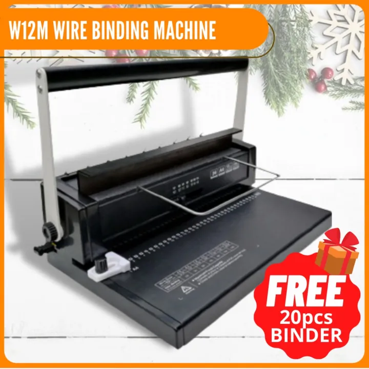 Wire Binding Machine W12M Officom A4 Size Heavy Duty Binder FREE GIFT ...