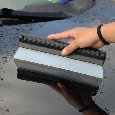 Flexible Soft Silicone Wiper Car Window Cleaning Glass Scraper Silicone Handy Squeegee Car Blade Clean Scraping Film Scraper Windshield Wipers Washers