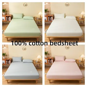 1pc Waterproof Fitted Sheet Mattress Cover All-Around Elastic Rubber Bed  Sheet