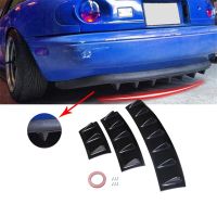 35cm Universal Car Rear Bumper Diffuser Carbon Fiber Black Auto Rear Bumper Spoiler Splitter Lip Car Styling Car Accessories