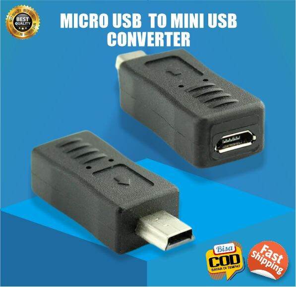 Micro USB to Mini USB Microusb Miniusb Adapter Converter Dongle