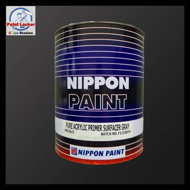 Nippon Pure Acrylic Primer Surfacer Gray | Lazada PH