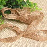 SUCHEN 5M 10M Craft Jute Burlap Ribbon Party Belt Strap Rope Natural Vintage DIY Decor Wedding Supplies Linen