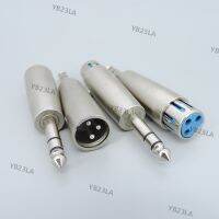 Silver Nickel plated 3 pole stereo 1/4" 6.35mm 6.5 Male to 3Pin XLR male Female Jack Plug Microphone Adapter cable connector a1 YB23