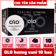 Bao cao su OLO 0.01mm Feeling Ultrathin hương vani siêu mỏng