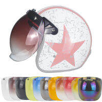 12สีฟอง Visor ที่มีคุณภาพสูงกลางแจ้งย้อนยุครถจักรยานยนต์หมวกกันน็อคอาทิตย์โล่ EVO รถจักรยานยนต์หมวกกันน็อคป้องกันโล่