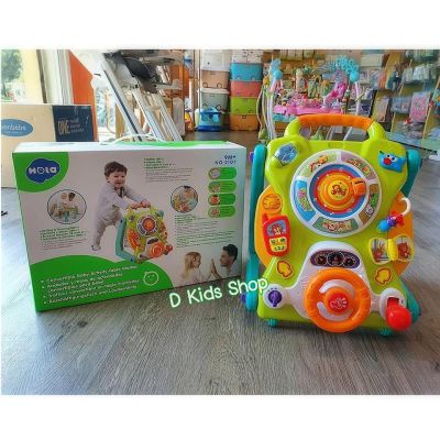 D Kids รถผลักเดินและโต๊ะกิจกรรม 2in1 รถผลักเดินเด็ก Convertible Baby Activity Table Walker แบรนด์ Hola(huile)