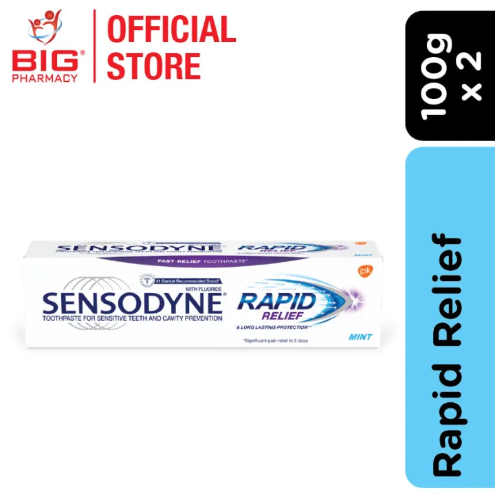 Sensodyne Toothpaste Rapid Relief 2x100g Lazada