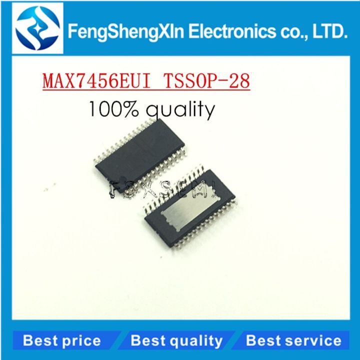5pcs/lot    New   MAX7456   MAX7456EUI   TSSOP-28   Single-Channel Monochrome On-Screen Display with Integrated EEPROM  IC