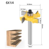 【Online】 MULTI DEAL 4-Blade T-Cutter 1/4-Handle งานไม้มิลลิ่งตัด Slotting ตัด Slotting ตัด