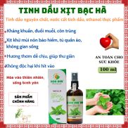 Tinh Dầu Xịt Khử Mùi Bạc Hà HOA NÉN 100 ML Sát Khuẩn Mạnh, Đuổi Muỗi