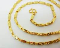 Chain 22K 23K 24K Thai Baht Yellow Gold Plated Necklace  1.5 Baht