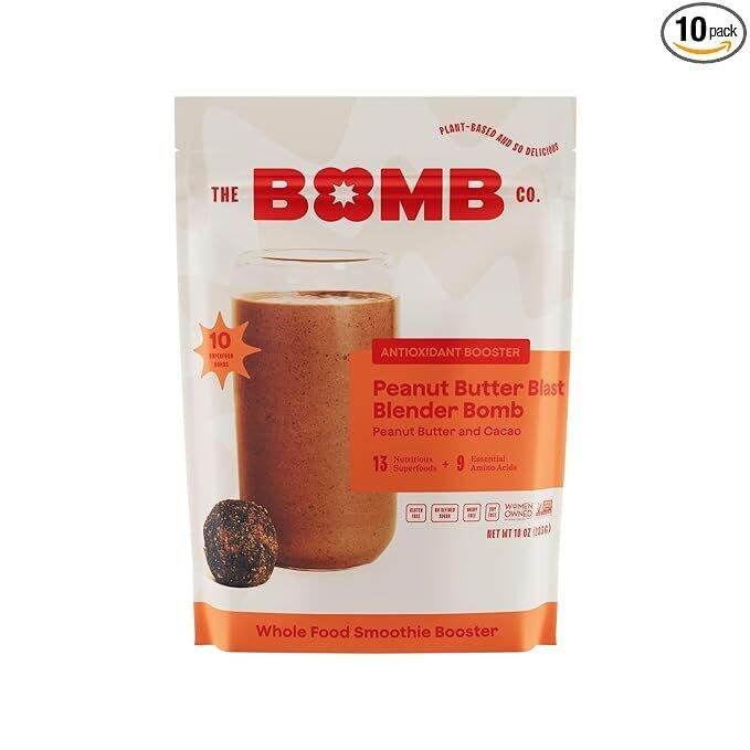 The Bomb Co. Blender Bombs Smoothie Booster Peanut Butter Blast (10