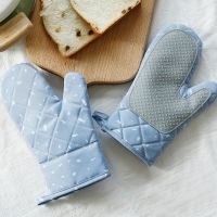 1 pc/1 Pair Microwave Glove BBQ Oven Baking Hot Pot Mitts Cooking Heat Resistant Kitchen Mittens