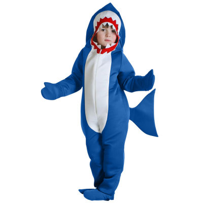 ชุดคลุมด้วยผ้าฉลามสีน้ำเงินสำหรับเด็ก Unisex