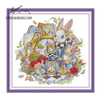 CROSSDECOR ชุดงานปักครอสติชการ์ตูนใหม่เรื่องราวในหนังสือรูปแบบชุดเย็บปักถักร้อยงานประดิษฐ์ทำด้วยมือของขวัญตกแต่งบ้าน