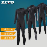 3MM Neoprene Wetsuit Men Women Swim Surf Diving Front Zipper Diving One Piece Suit Water Sports Scuba Diving Snorkeling Wetsuit