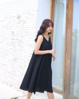 PEONYY.PETAL Gypso dress - Black (แถมโบว์ผูกผม)