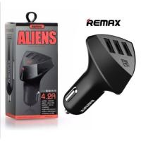 ( PRO+++ ) โปรแน่น.. Remax ALIENS หัวชาร์จในรถยนต์ 3xUSB, 4.2A Car Charger Adapter Car ของแท้100% ราคาสุดคุ้ม อุปกรณ์ สาย ไฟ ข้อ ต่อ สาย ไฟ อุปกรณ์ ต่อ สาย ไฟ ตัว จั๊ ม สาย ไฟ