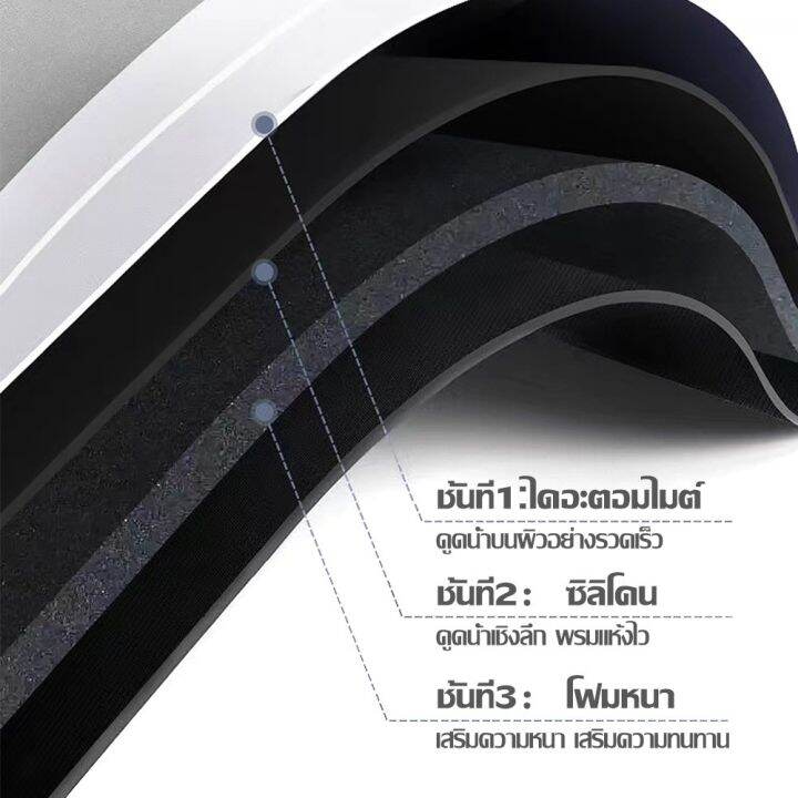 พรมปูพื้นห้องน้ำ-bathroom-rug-non-slip-พรมหน้าห้องน้ำ-พรมปูพื้น-ดูดซับน้ำได้ดี-กันลื่น-แบบแห้งเร็ว-พรมห้องน้ำ-ยางขนาด-40x60-ซม-พรมในห้องน้ำ-พรมห้องน้ำ-แห้งเร็ว-พรมเช็ดเท้าในห้องน้ำ-bath-mat-พรมเช็ดเท้