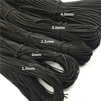 ℗✽ 1mm 2mm 3mm 4mm White Black Round Elastic Bands Rubber Stitching Rope Tape Cord Wedding for DIY Sewing Clothes Accessories