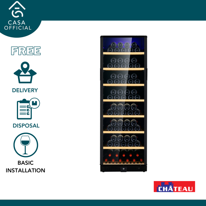Chateau CW1682SNS 165Bottles Wine Cellar (Free Standing / BuiltIn
