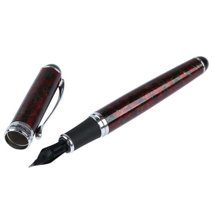 jinhao-x750-lava-red-fountain-pen-medium-nib