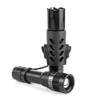 【YF】 Flashlight Clip Torch Survival Accessory Lighting Cover Telescopic Rod