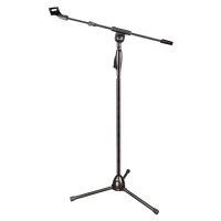 Freeboss Metal Microphone Stand Tripod Floor Adjustable Angle Height Wired Wireless Dynamic Condenser Mic Stage Support MS-203