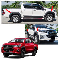 คิ้วล้อ ทรงเรียบ 6 นิ้ว ทรง TRD ใส่ตัวยกสูง สีดำด้าน จำนวน 6ชิ้น Toyota Hilux Revo Rocco โตโยต้า ร็อกโค่ รีโว่ ไฮลัก 2ประตู 4ประตู ปี 2018 2019 สินค้าราคาถูก คุณภาพดี Fender Flares 6 inch TRD