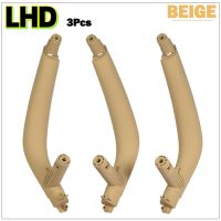 Beige-LHD Beige-LHD สีเบจ-LHD สำหรับ BMW X5 X6 F15 F16 2014 2015 2016 2017ซ้าย2018ขวามือจับประตูรถด้านในแผ่นครอบดึงสีดำสีเบจ