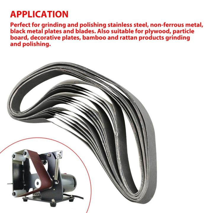 15pcs-1-inch-x-30-inch-600-800-1000-grit-sanding-belts-grinding-polishing-aluminum-oxide
