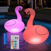 Swan RGB Dimmable Solar Swan Pool Lights Waterproof Inflatable Lights for Pool Yard Wedding Decor