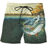 Mens Shorts Unisex Loose Sports Five-point Shorts 3D Printed Beach Shorts in Summer Fishing Harajuku Funny Hip-hop Swimming .