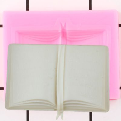 【hot】✆﹉♨  Book Silicone Molds Baby Birthday Fondant Decorating Tools Resin Clay Mold Chocolate Gumpaste Moulds