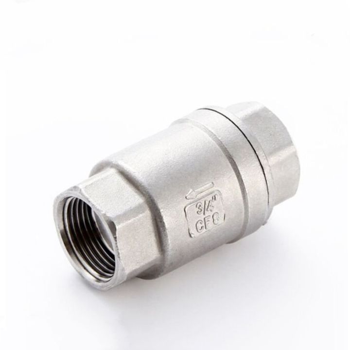 1/2" 3/4" 1" BSP Female Thread 304 Stainless Steel Straight One Way Non Return Check Valve For Water Oil Gas Clamps