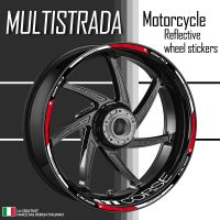 ☁❂卍 Reflective Motorcycle Accessories Wheel Sticker Inside of Hub Decals Rim Stripe Tape For DUCATI MULTISTRADA 1260 1200 1200 s