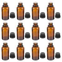 【CC】┇﹊❀  6PCS 5ml-30ml Glass Bottle Bottles  Aromatherapy Massage Containers Refillable