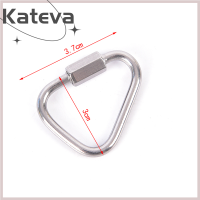 [Kateva] COD สามเหลี่ยม carabiner พวงกุญแจสแตนเลส Snap คลิปตะขอหัวเข็มขัดล็อคสกรู