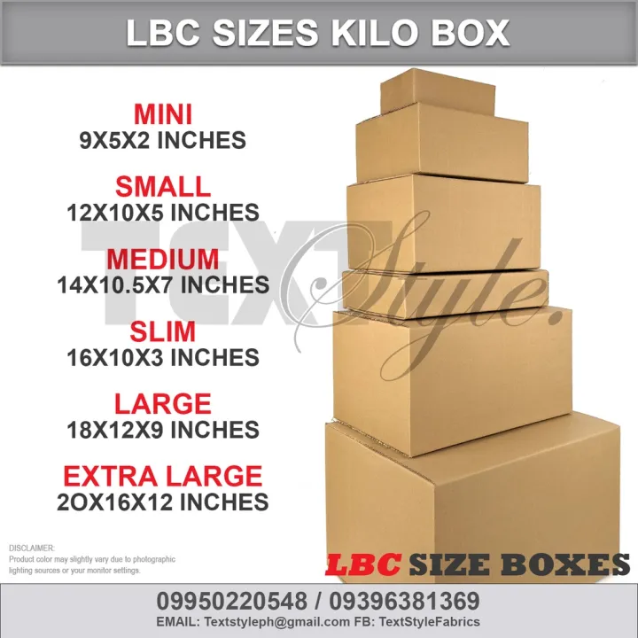 ♀Textstyle LBC Express Sizes Corrugated Cargo Shipping Boxes Packaging